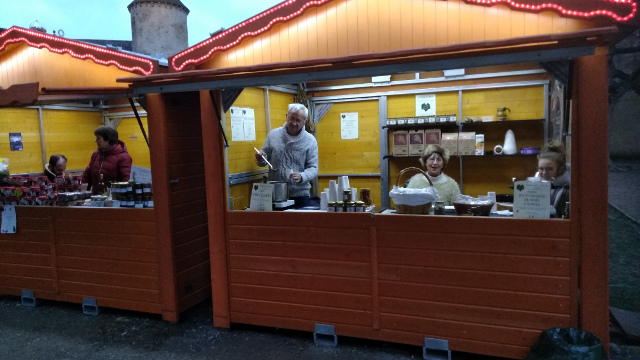 La Compaignie de l'Ypocras au marché de Noël du château de Blandy