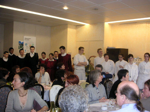 Repas médiéval au lycée hôtelier Montaleau