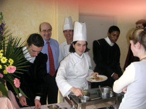 Repas médiéval au lycée hôtelier Montaleau